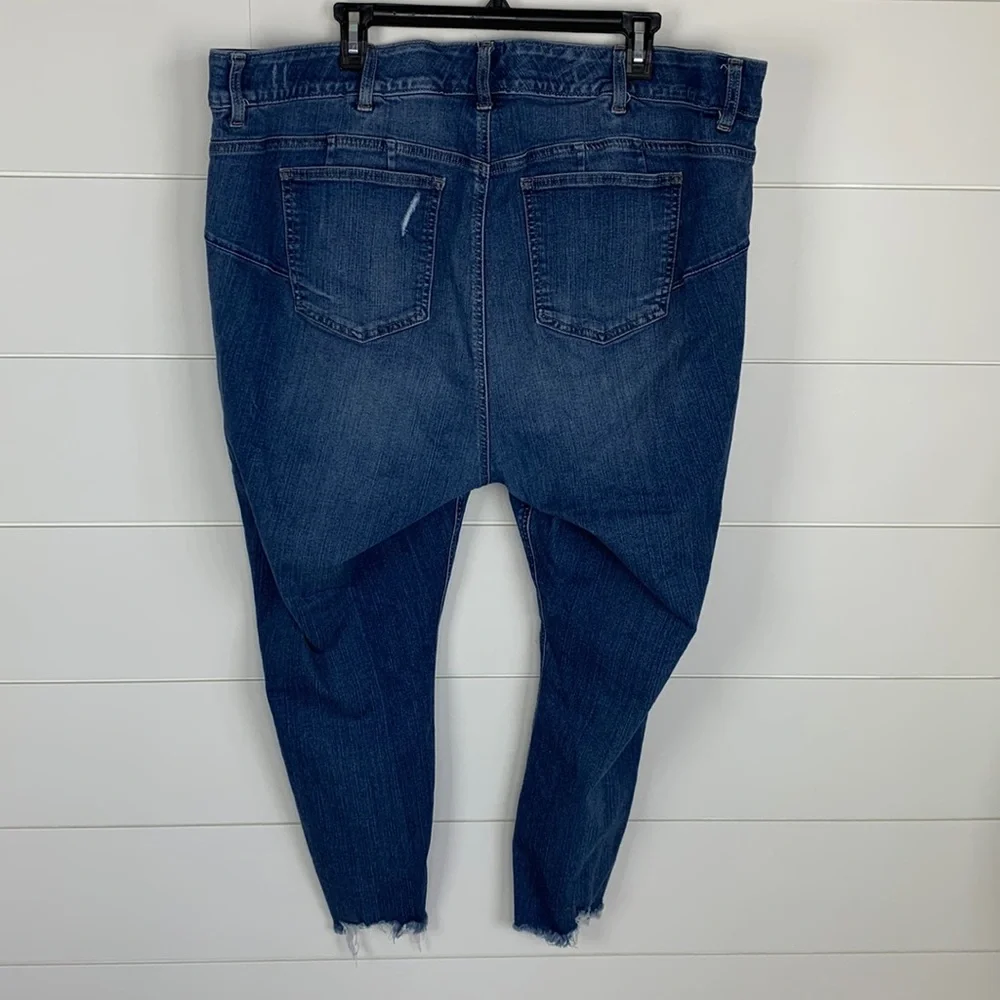 Torrid Women’s High-Rise Bombshell Skinny Stretch Deconstructed Size 24 R - Picture 5 of 16